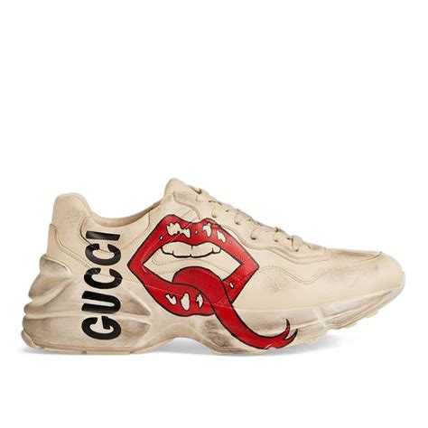 gucci rhyton mouth print|gucci rhyton sneaker sale.